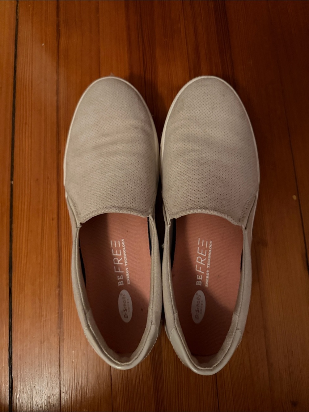Dr. Scholl's Women's Light Gray Slip-On Loafers/Sneakers